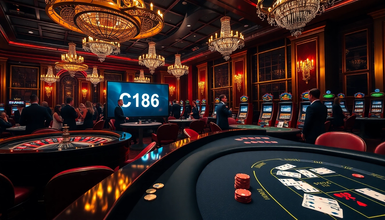 Experience the high-stakes thrill of C168 gambling with vibrant roulette wheels and poker tables.